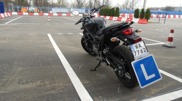 Motocykl egzaminacyjny z