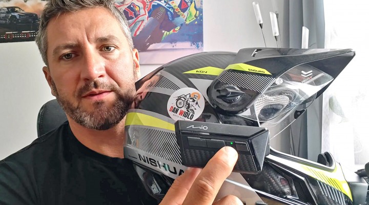 Mio MiVue MP30 GPS wideorejestrator motocyklowy test  z