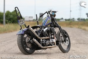 08 Harley Davidson Softail Evo Custom od tylu