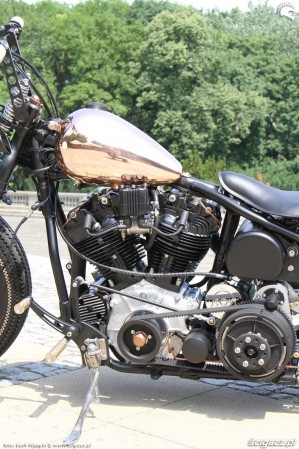 38 Harley Davidson Knucklehead custom bak silnik