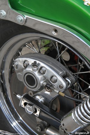 48 Harley Davidson Shovelhead custom hamulec tyl