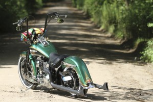 09 Harley Davidson Softail Springer custom od tylu
