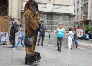 Chewbacca na ulicy w Santiago Chile