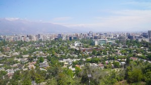 Santiago Chile Panorama miasta