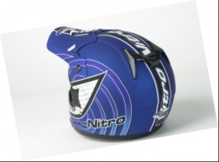 Nitro mx414 matt blue rear