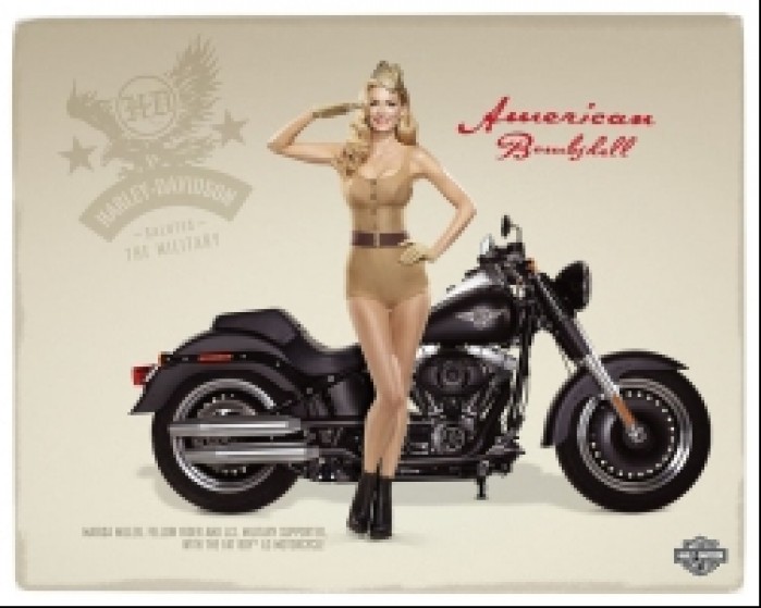 Harley-Davidson military Marisa Miller