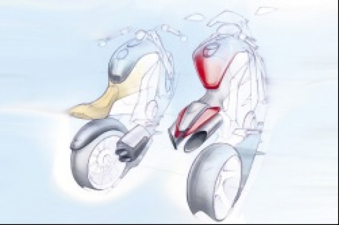 motocykl Ariel szkice