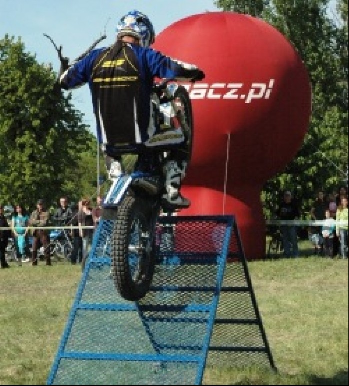 Motocyklowa niedziela BP Poznan rampa trialowa