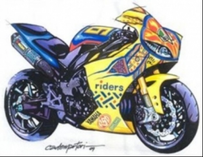 yamaha r1 agv rossi replica projekt