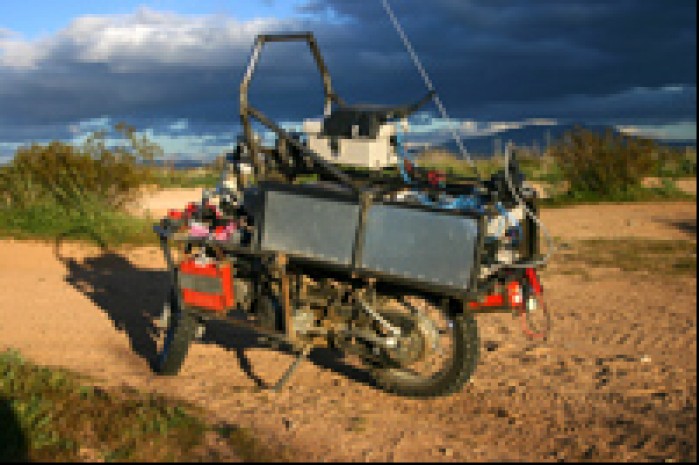 ghostrider in the desert