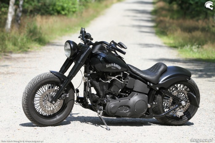 07 Harley Davidson Heritage Softail Classic Custom lewy bok