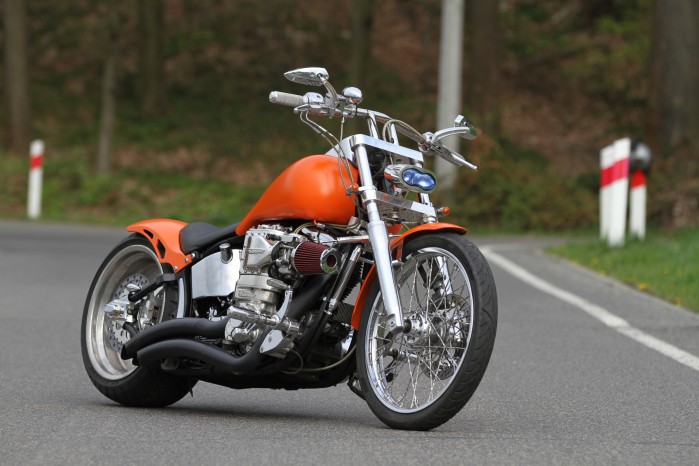 08 Harley Davidson Softail custom statyka