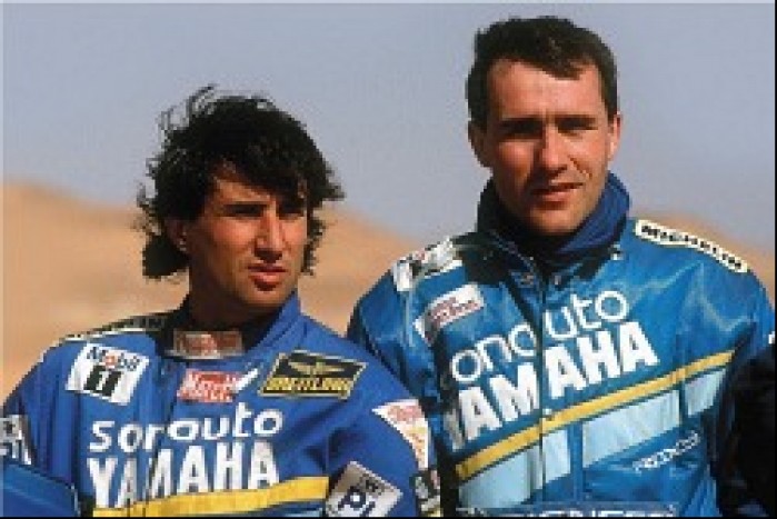 Cyril Neveu i Stephane Peterhansel Dakar 1990