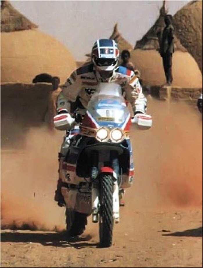 Edi Orioli w Dakarze 1988