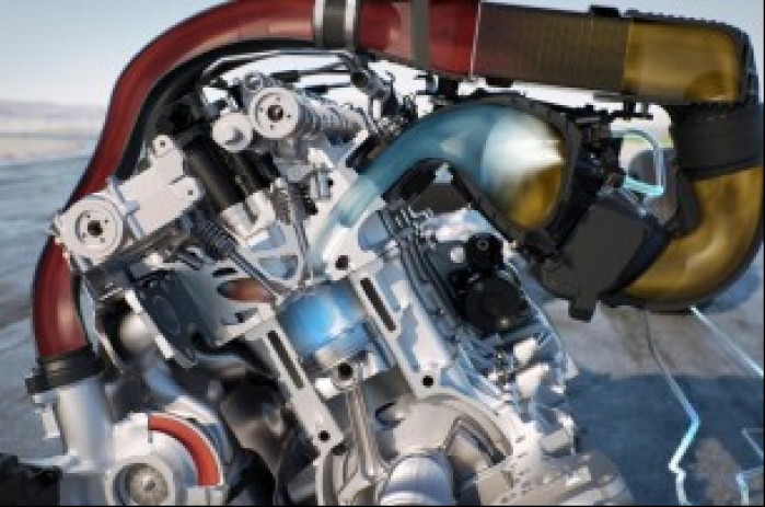 przekroj silnika BMW Safety Car MotoGP M4