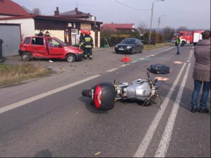 Wypadki motocyklowe 2016 Cieszyn