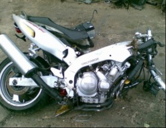 Wypadek motocyklowy Yamaha