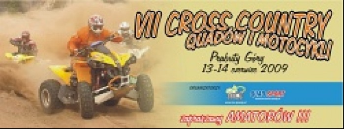 VII cross country quadow I motocykli plakat