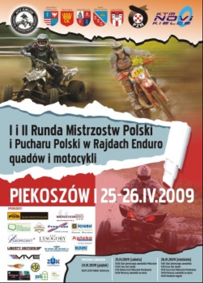 Enduro I runda 2009 plakat