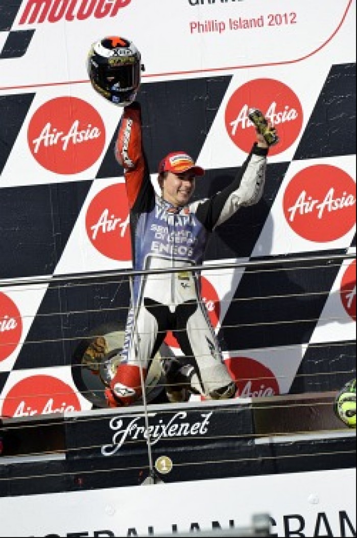 Lorenzo podium