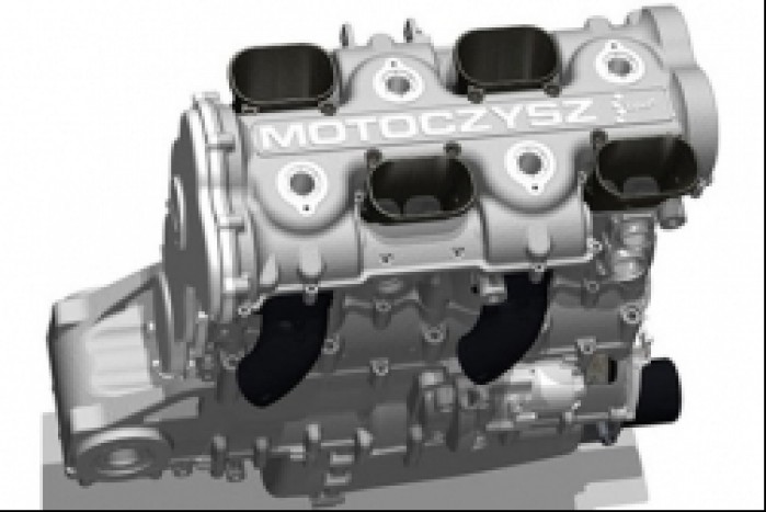 MotoCzysz C1 motor render