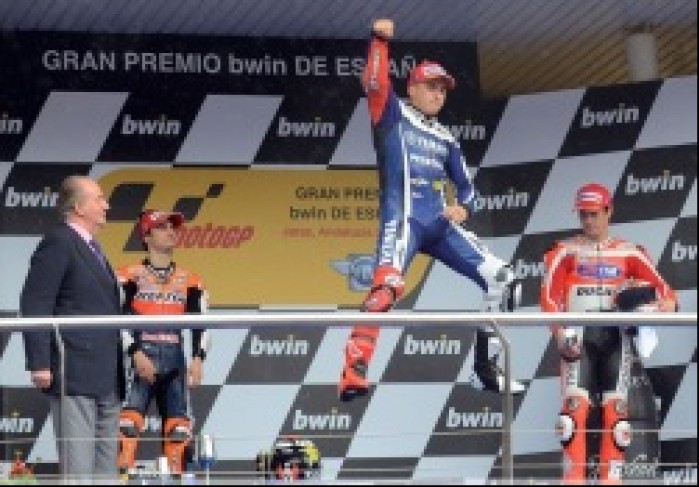 Lorenzo podium Hiszpania 2011