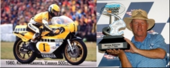 18) 1980 Yamaha 500cc Kenny Roberts z trofeum Legends Lagu
