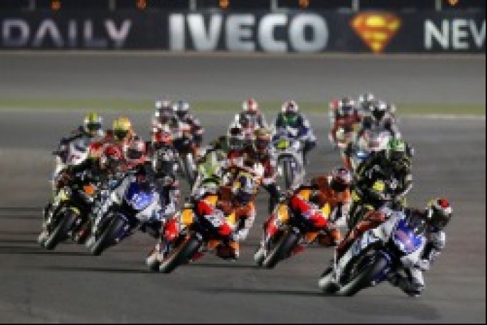 Poczatek wyscigu Katar Grand Prix 2012