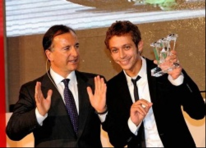 Franco Frattini Valentino Rossi Winning Italy Award