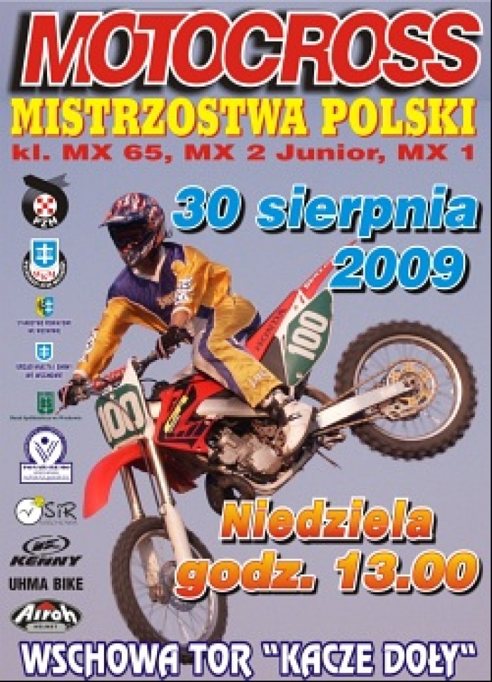 Plakat Motocross 30 08 2009