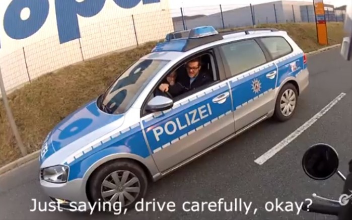 policja wheelie