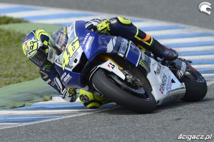 Rossi testy przedsezonowe MotoGP Jerez 2013