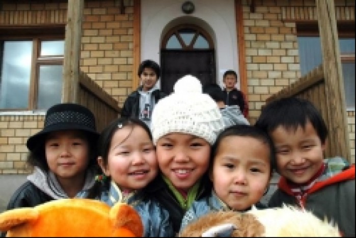 dzieci w Mongolii