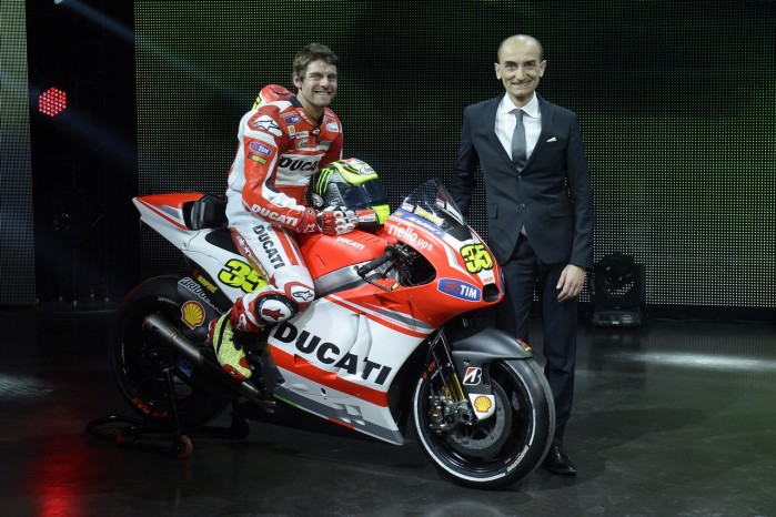 Crutchlow Domenicali MotoGP Prezentacja Ducati Team 2014