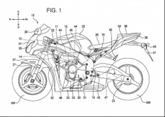 Nowa Honda v4 Superbike patent