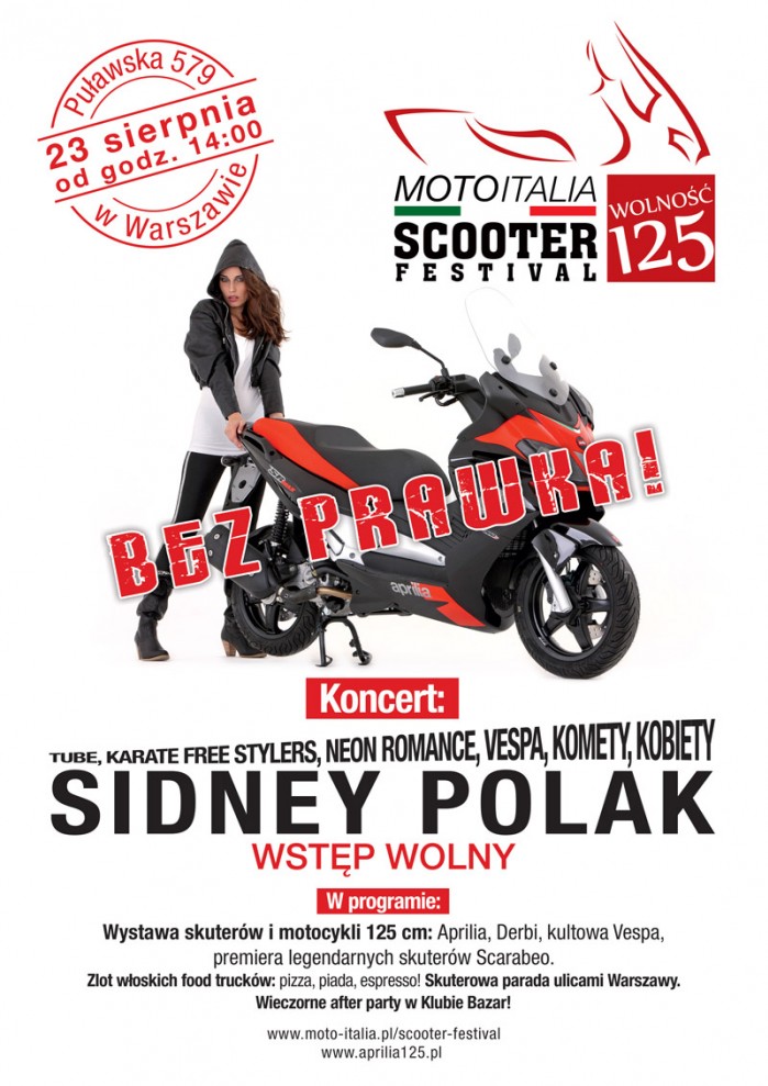 Plakat Scooter Festival w Warszawie