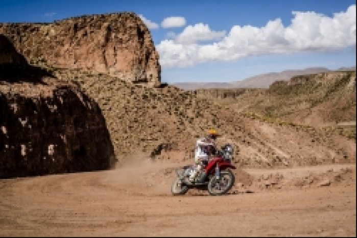 motocykl Hondy na Dakarze