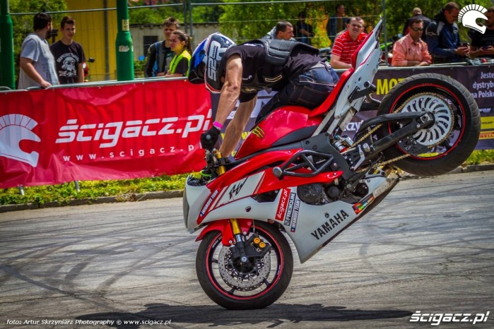 Toban stoppie Moto Show Bielawa Polish Stunt Cup 2015
