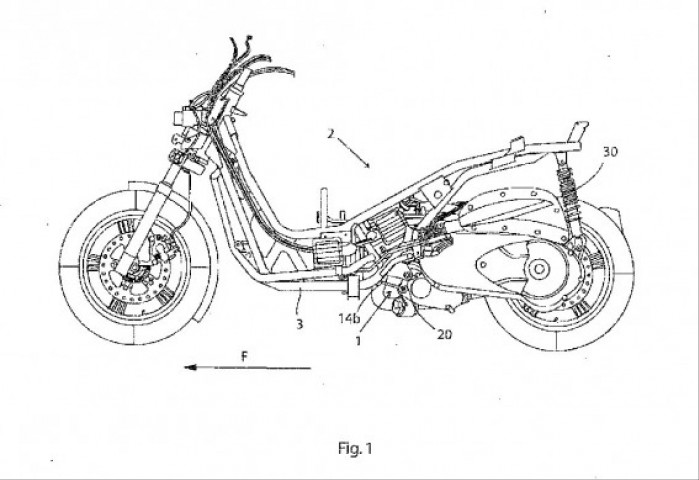 Patent BMW nowy Skuter