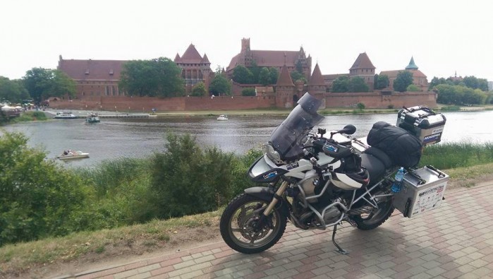 widok na zamek w Malborku Motocyklowa Polska 2015