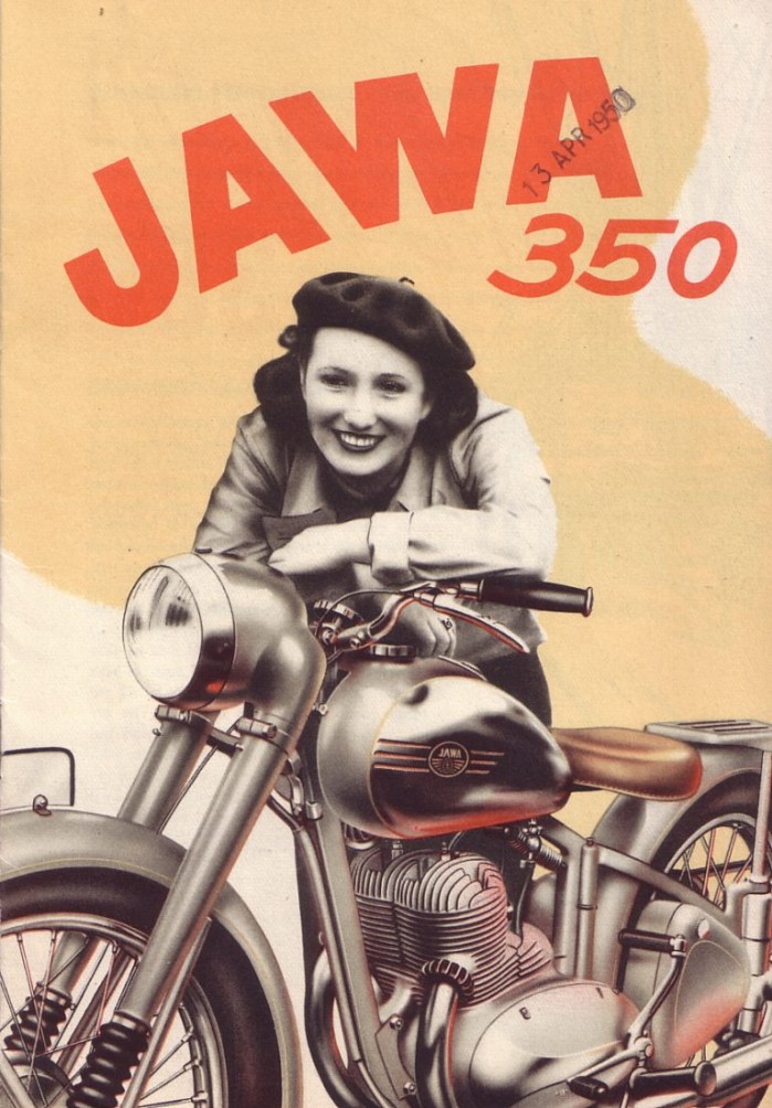 Broszura reklamowa Jawa 1950