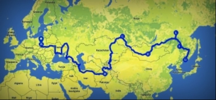 mapa wyprawy skuterem