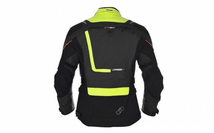 kurtka turystyczna oxford montreal 20 kolor czarny fluorescencyjny