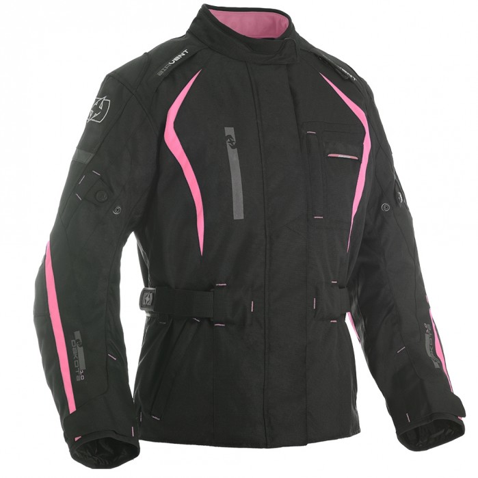 Oxford Dakota Womens Textile Jacket Black Pink