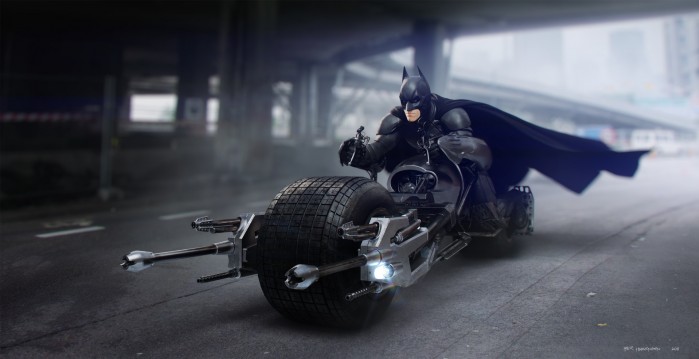 Batman motocykl mroczny rycerz