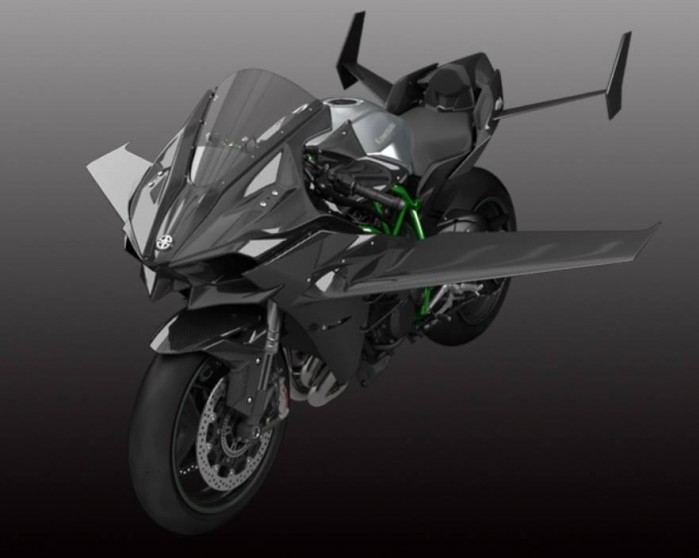 Kawasaki H2 ze skrzydlami