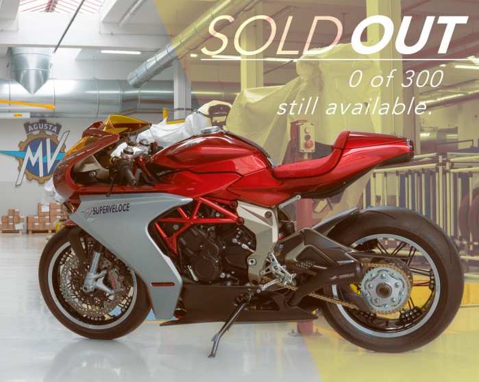 MV Agusta Superveloce Serie Oro sold out