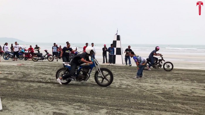 Motorcycle Beach Racing In Malaysia