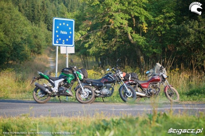 granica polski motocykle 125 x