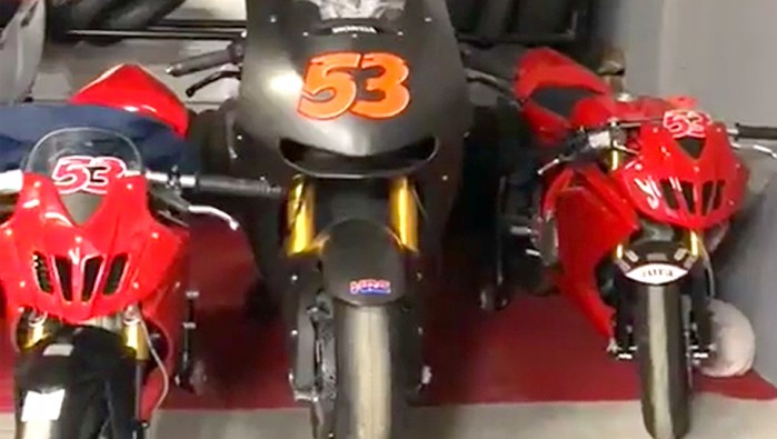 tito rabat garage Ducati Panigale V4S Honda RC213V